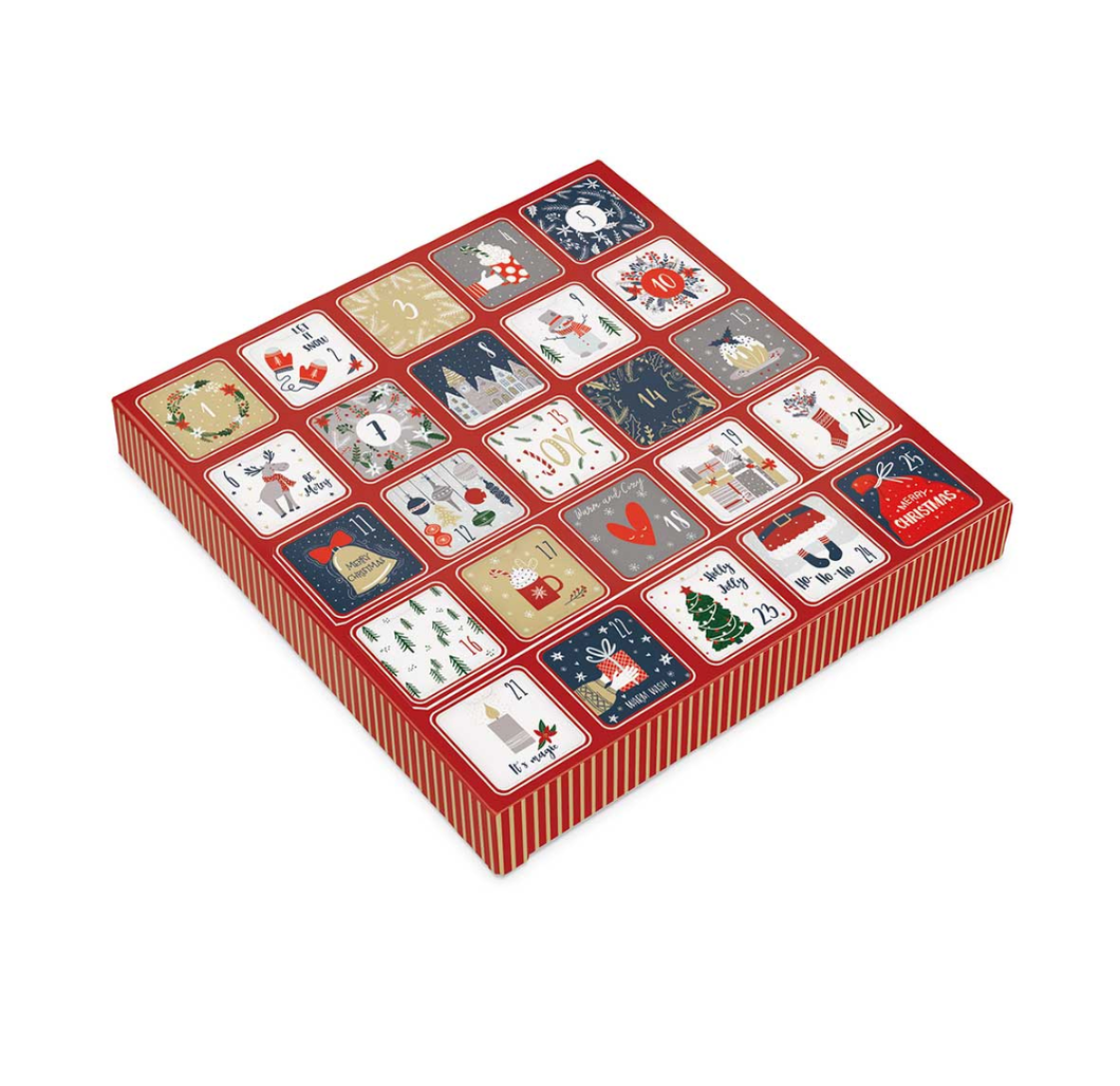 Advent Calendar ~ Assorted deluxe chocolate nuts, creams & caramels