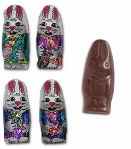 6 0z. Chocolate Foil Easter Bunnies Bagged