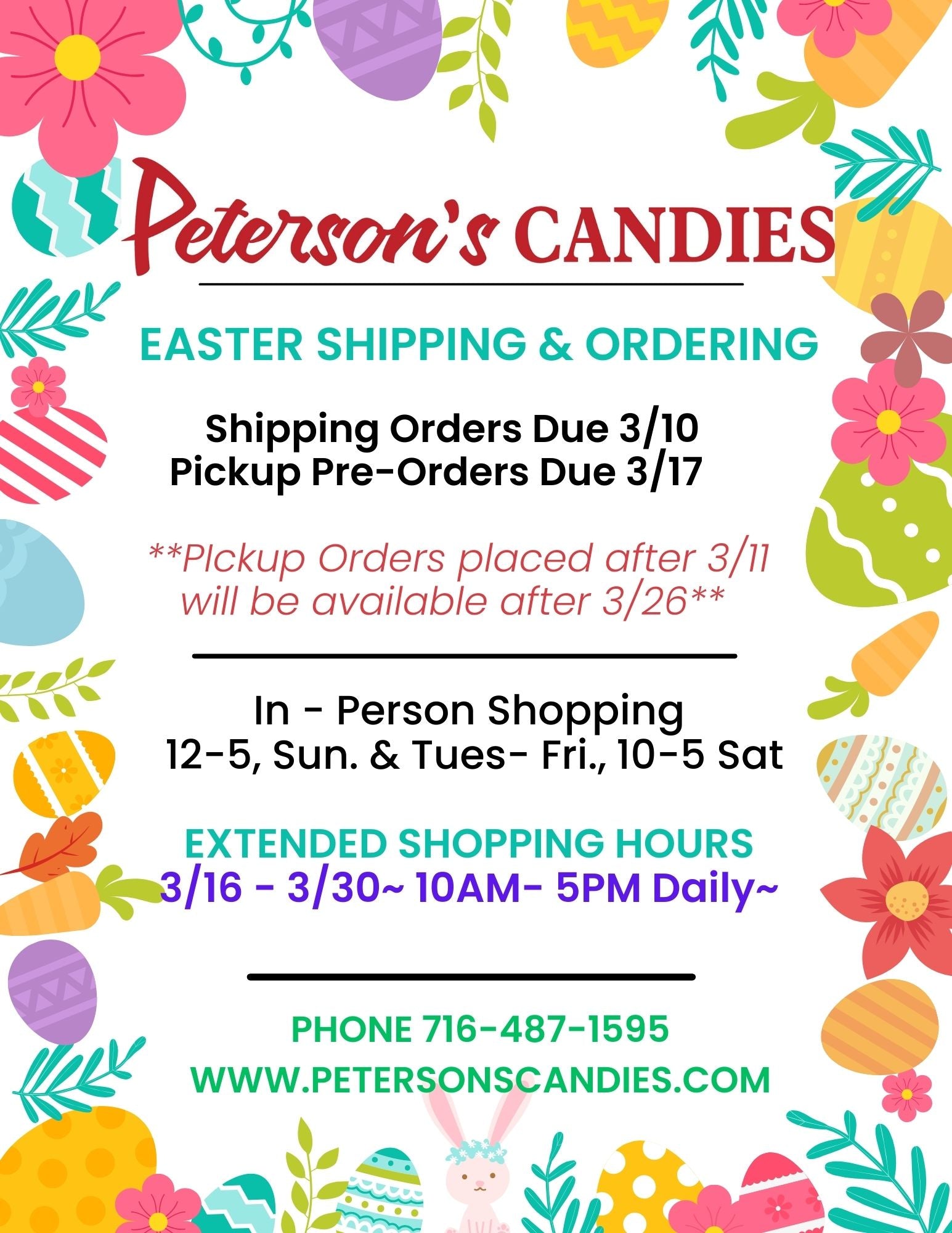 Important Dates for Easter 2024!