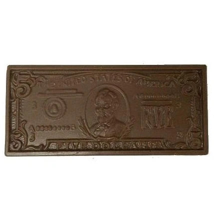 Five Dollar Bill in Gift Box