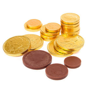 Milk Chocolate Foiled Gold Coins 6 oz. - Peterson's Candies
