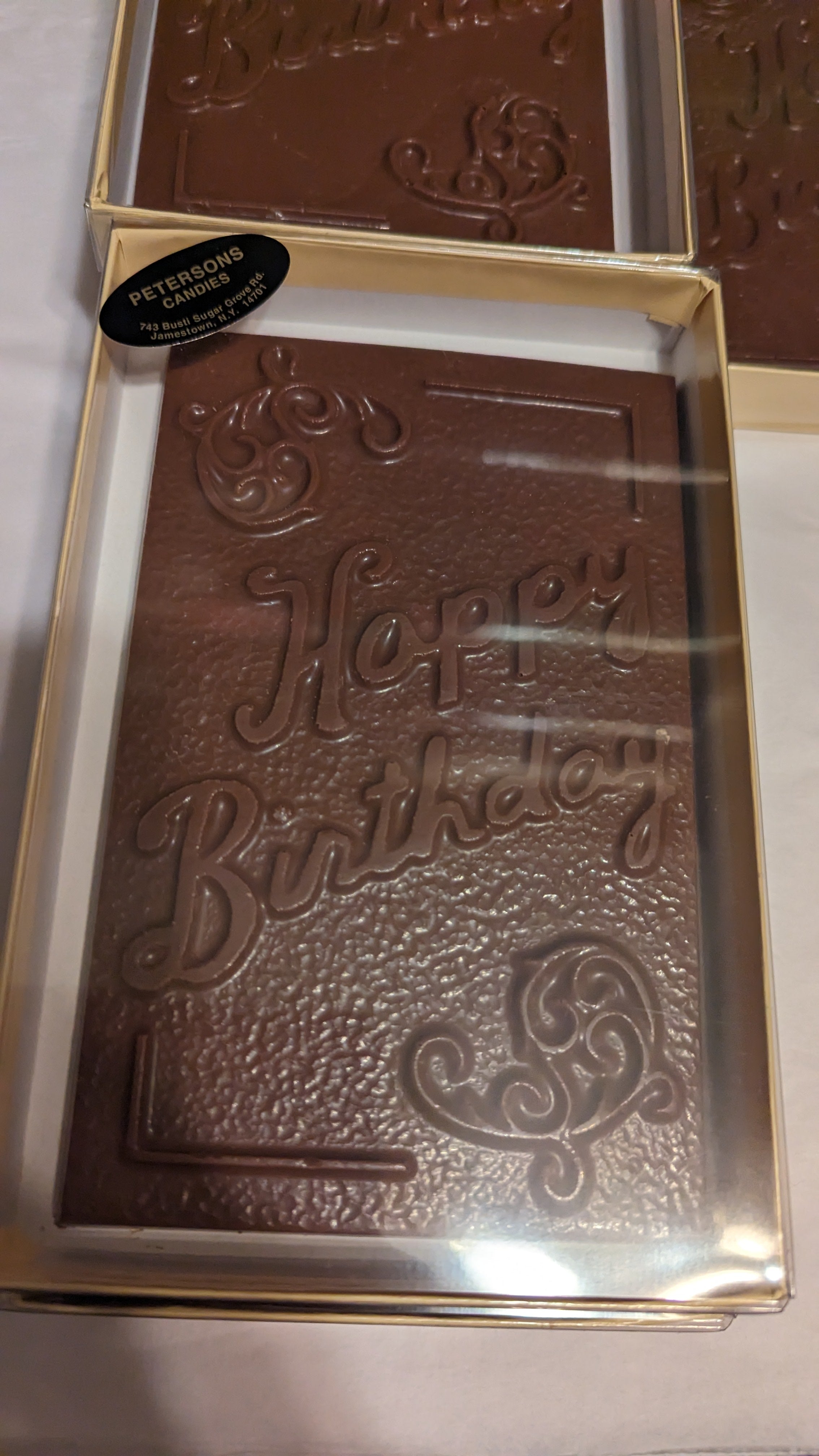Happy Birthday Chocolate Gift Card - Peterson's Candies