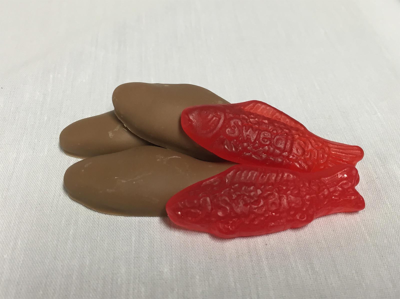 Chocolate Covered Swedish Fish Bagged - Peterson's Candies