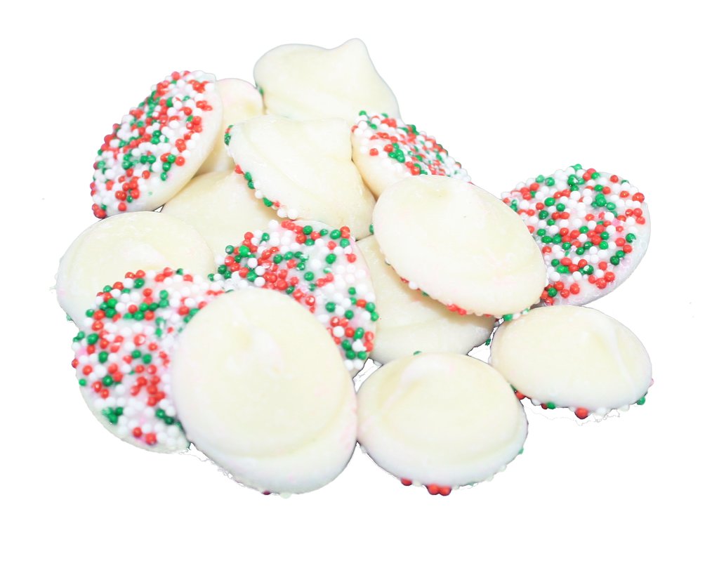 Christmas White Chocolate & Mint Misty Mints ( Non- Pariels ) Bagged